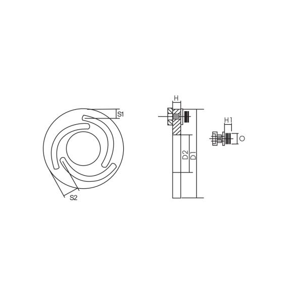 HIGH QUALITY JAW BORING RING FOR PRECISELY TURNING HYDRAULIC CHUCK SOFT JAWS
