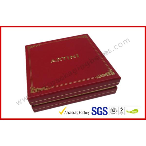 Buy Texture Paper Apparel Gift Boxes , Necklace Earrings Jewlery Set Packaging at wholesale prices