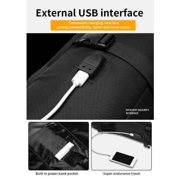 Multifunctional Waterproof Business Backpack Accept Customizable Logo