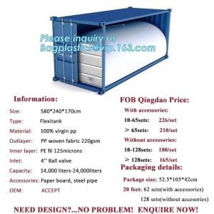 bulk liquid flexitank for oil/drinking water,1000L Cubic Type Liner Bag