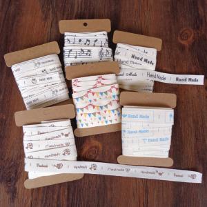 Personalized wholesale 2cm 3/4inch white cotton herringbone ribbon tape,