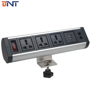 Aluminum Alloy Desktop Power Outlet For Multimedia Conference System