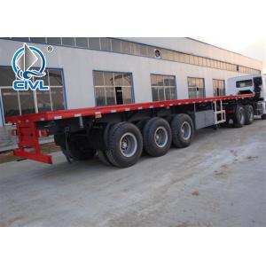 CIVL Loading Construction Machines Hydraulic Flatbed Semi Trailers 3 Axles 80