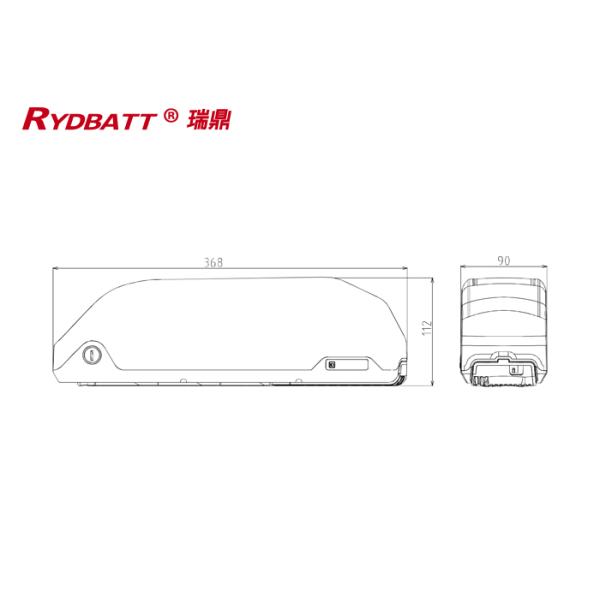 RYDBATT DP-6(48V) Lithium Battery Pack Redar Li-18650-13S5P-48V 13Ah For Electric Bicycle Battery
