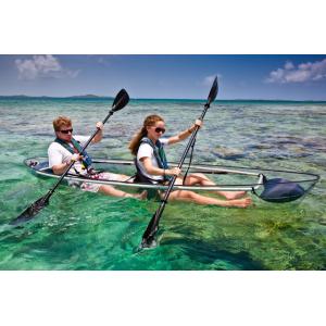 200kgs Capacity Glass Bottom Kayak Transparent Canoe Clear Crystal Kayak See