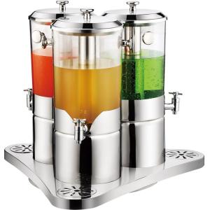 China Stainless steel juice dispenser for three tank on sale