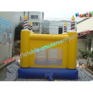 Waterproof Commercial Bouncy Castles 3x3M With Slide
