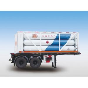 10 Tubes 2 Axles Gas Tank Trailer Transport Liquid Petroleum Gas