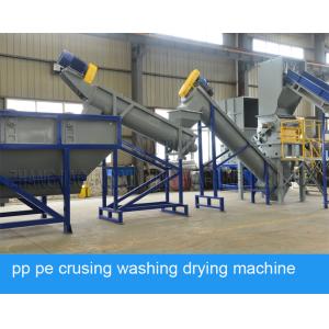 3000kg / Hr Woven Bag Film HDPE Recycling Machine Crushing Washing Line