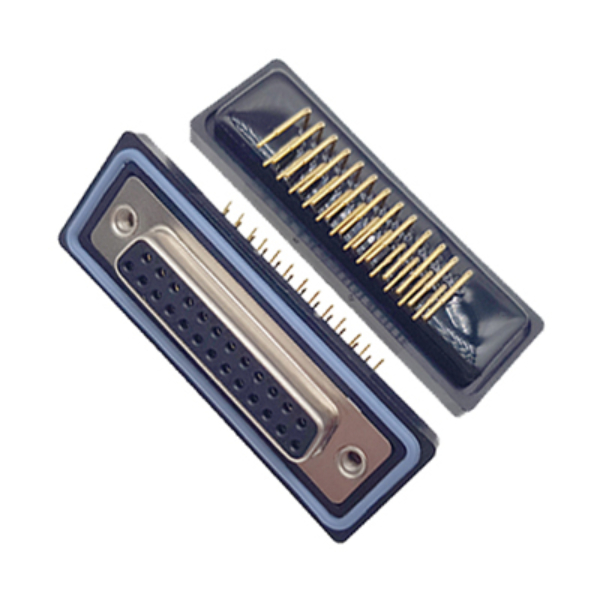 Waterproof IP67 D - SUB 25P Female 90 Degree DIP Connector