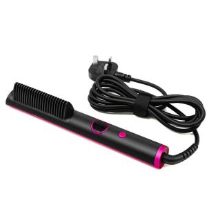 Negative Ions Electric Hair Brush Anti Scald Hair Straightener Brush