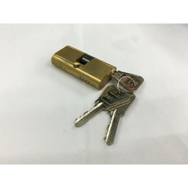 54mm Small Oval Shape Double Brass Cylinder Lock with 3 iron normal keys Surface