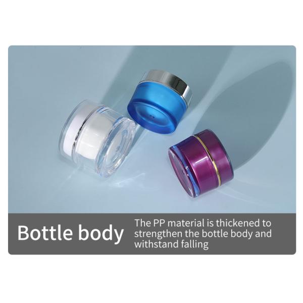 Round Shape Eye Cream Bottle for Cosmetic Packaging from Acrylic Plastic