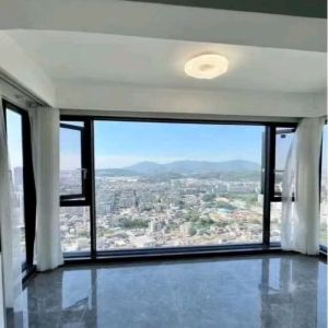 Modern Professional Design Aluminum Glass Soundproof Casement Window R-Shape