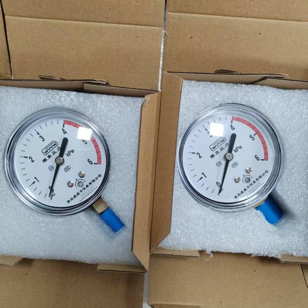 Buy 63mm capsule pressure gauge bellows manometer kpa cmH2O bottom connection at wholesale prices