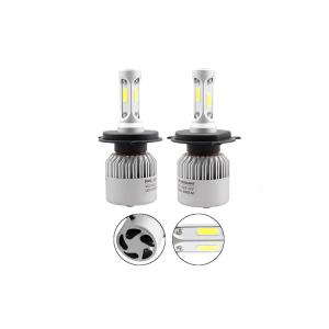 Bright COB LED Headlight Bulbs H4 LED Headlight Bulbs S2 8000LM LED Headlamp For