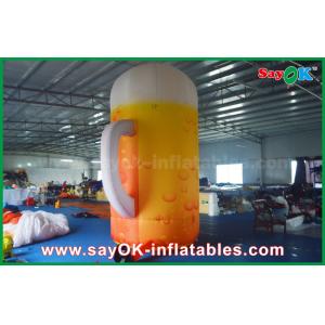 4m Custom Inflatable Products Inflatable Bottle / Cup U Shape Custom Printed