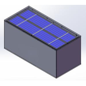 Square Outside Solar Up Down Wall Lights 4W Integrated IP65 SMD 2835