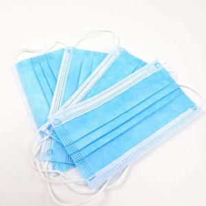 Personal Protection Earloop Face Mask Three Layer Anti Wrinkle Design Eco