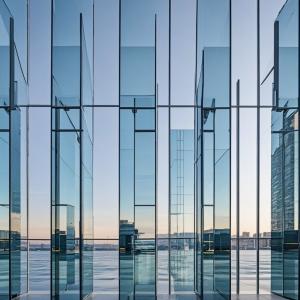 3mm-5mm Aluminium Frame Curtain Wall Sound Insulation 30DB-45DB