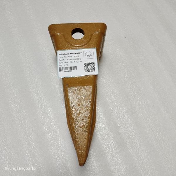 Buy Excavator Parts Bucket Tooth 61N8-31310BG For R290LC7 R290LC7A R300LC7 R305LC7 R320LC7 at wholesale prices