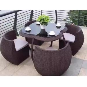 Pe Wicker Patio Furniture Flower Pumpkin Garden Wicker Patio Rattan Cushions