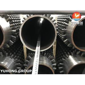 ASTM A106 Gr.B Carbon Steel Studded Fin Tube , Welding Fin Tube For Fired