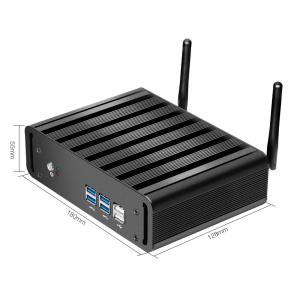 USB VGA WIFI LAN Fanless Mini Desktop I3 5005U Win10 Linux DDR3L RAM