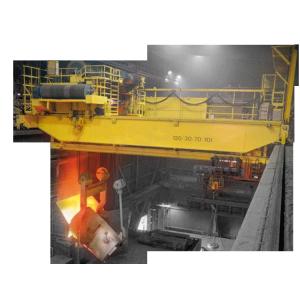 Double Girder Electric Bridge Traveling Casting Crane Cabin Control