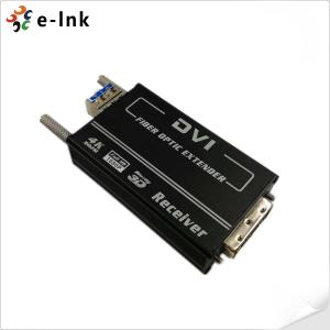 Mini 4KX2K DVI Fiber Transceiver MM 300M Auto EDID