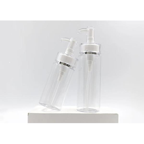 100ml 150ml 200ml 300ml 500ml Luxury Gold Silver Line Pump Clear Cosmetic Plastic Bottle Shampoo Skincare Body Lotion Bottle