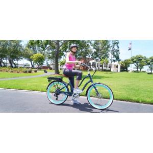 Power Supply Lithium Battery 48V 14AH Electric Beach Cruiser Bicycle for Women