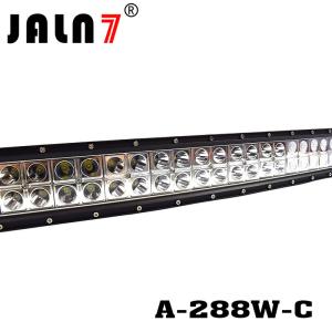LED Light Bar JALN7 50Inch 288W Curved Spot Flood Combo LED Driving Lamp Super