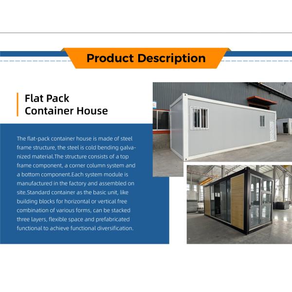 Quick Installation Galvanized Steel Structure Prefab Self Assemble Luxury Villa House for Two Story Flat Pack Container