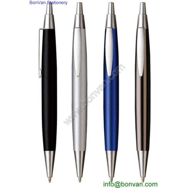 click action cheap promotional pen with logo wholesale promotional metal