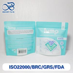 China Custom Printed Stand Up Pouches With Resealable Zipper And Moisture Barrier Protection For Laundry Pods Packaging. on sale