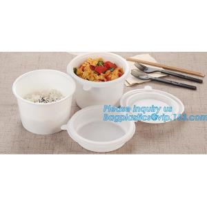 Custom printed disposable PLA hot soup bowls, kraft paper soup cup,Eco-Friendly