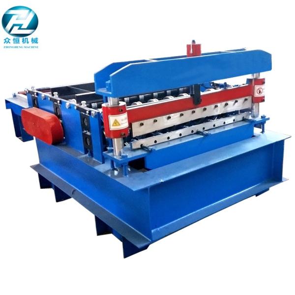 Buy Blue Automatic Cutting Machine With Leveling Rollers And Hydraulic Cutting Devices at wholesale prices