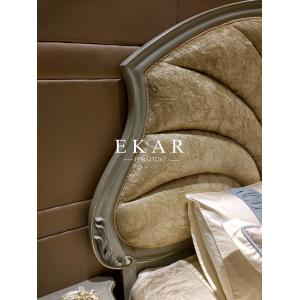 Luxury Bedroom Set Shell Shaped Headboard Italian Bed Room Furniture