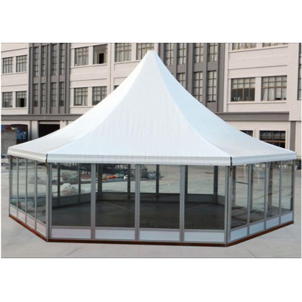 Hexagon Clear Span Pagoda Canopy Party Tent , Clear Span Steel Buildings