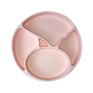 Kids Baby Feeding Silicone Plate Set With Dividers Bpa Free