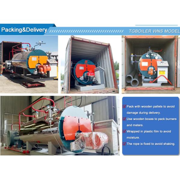 Gas Fired Steam Boiler Superior 2 Ton / Hour High Efficiency