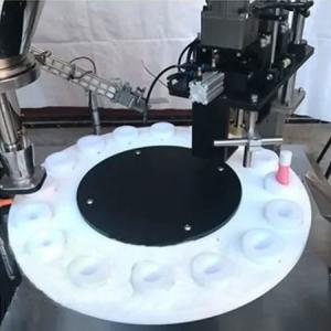 Semi Automatic Rotary Powder Filling And Capping Machine