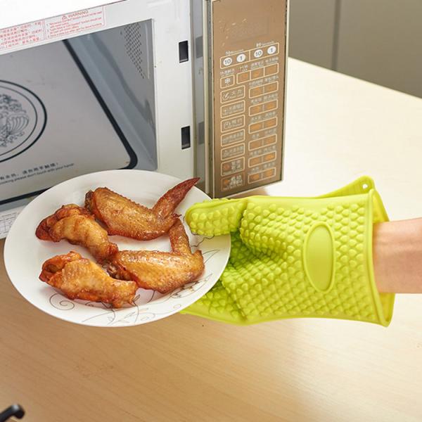 Buy high quality traditional long silicone oven heat gloves hot mitts at wholesale prices