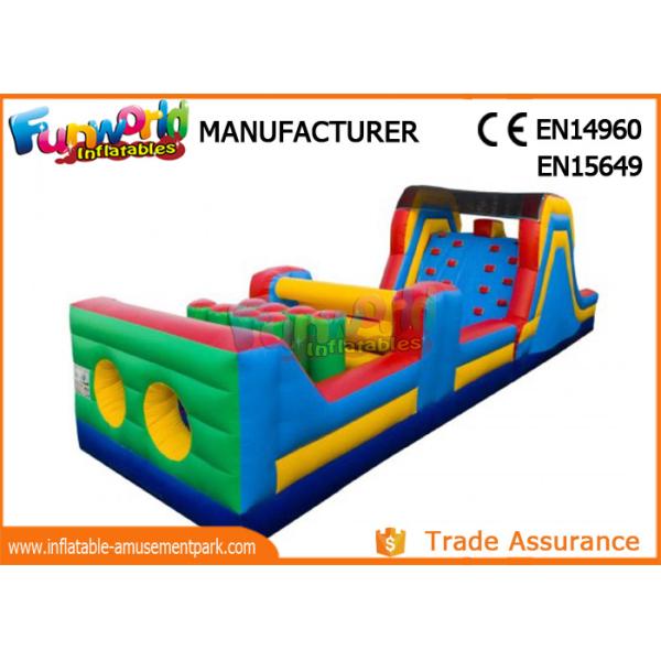 Sports Challenge Outdoor Inflatable Obstacle Course For Adults CE UL SGS