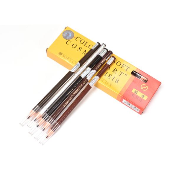 New 1818 Peel Off Manual Eyebrow Tattoo Pen Wax Refill And Wood Handle