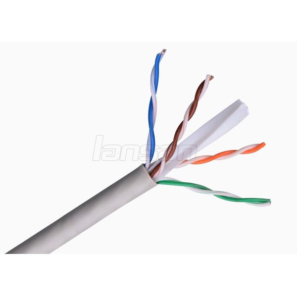 Buy Solid Bare Copper CAT6 UTP Lan Cable 1000ft 23AWG 4 Pairs PE Insulation at wholesale prices