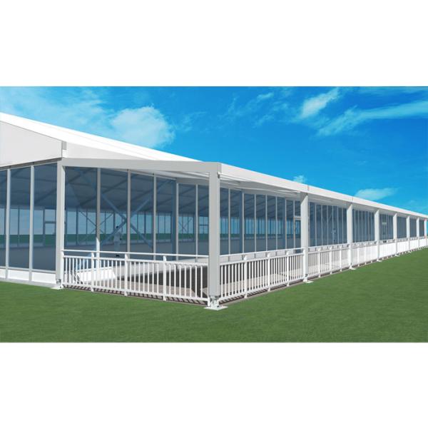 Waterproof 3m To 40m 60m PVC Wedding Tent With 60x20m Clear Roof