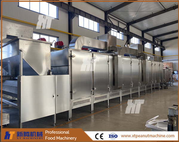 Buy 1000kg/H Continuous Roasting Machine SUS304 Automatic Nuts Roasting Machine at wholesale prices