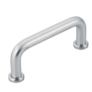 Gray Chrome Plating Industrial Pull Handle SUS304 With Seat Surface